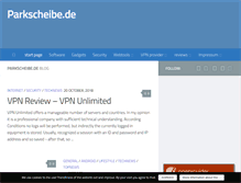 Tablet Screenshot of parkscheibe.de